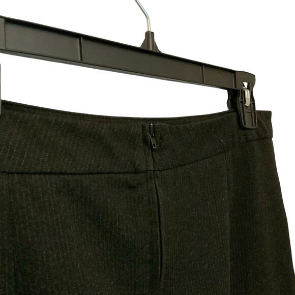 Zara Basic Gray Pinstripe Skirt Tulip Inverted Pleated Large - Picture 5 of 8